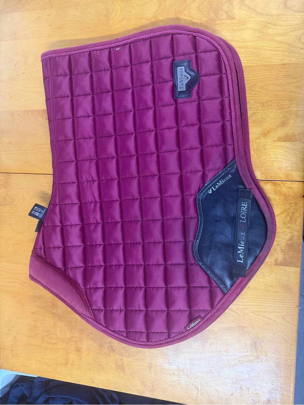LeMieux Loire Quilted Saddle Pad in Burgundy